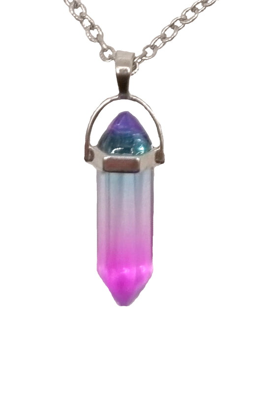 Colier multicolor transparent