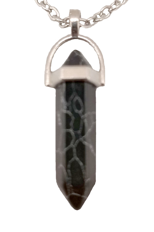 Colier obsidian
