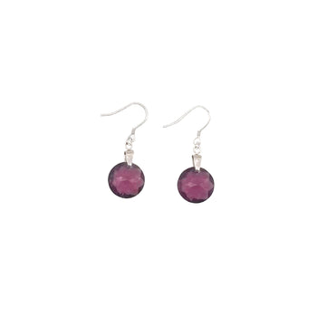 Boucles d'oreilles Swarovski améthyste