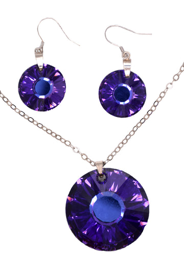 Set swarovski cristal heliotrope