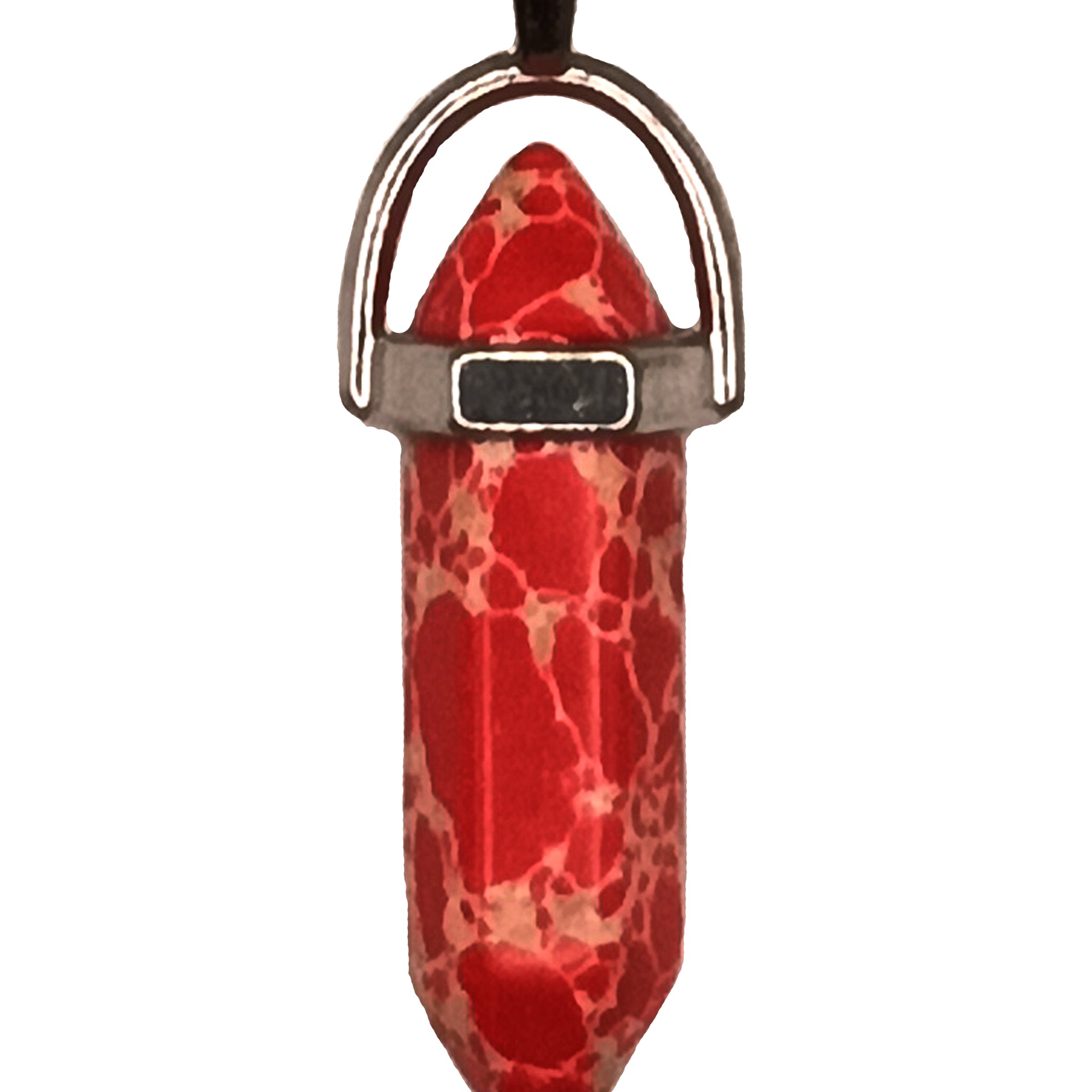 Colier agata crackle frosted